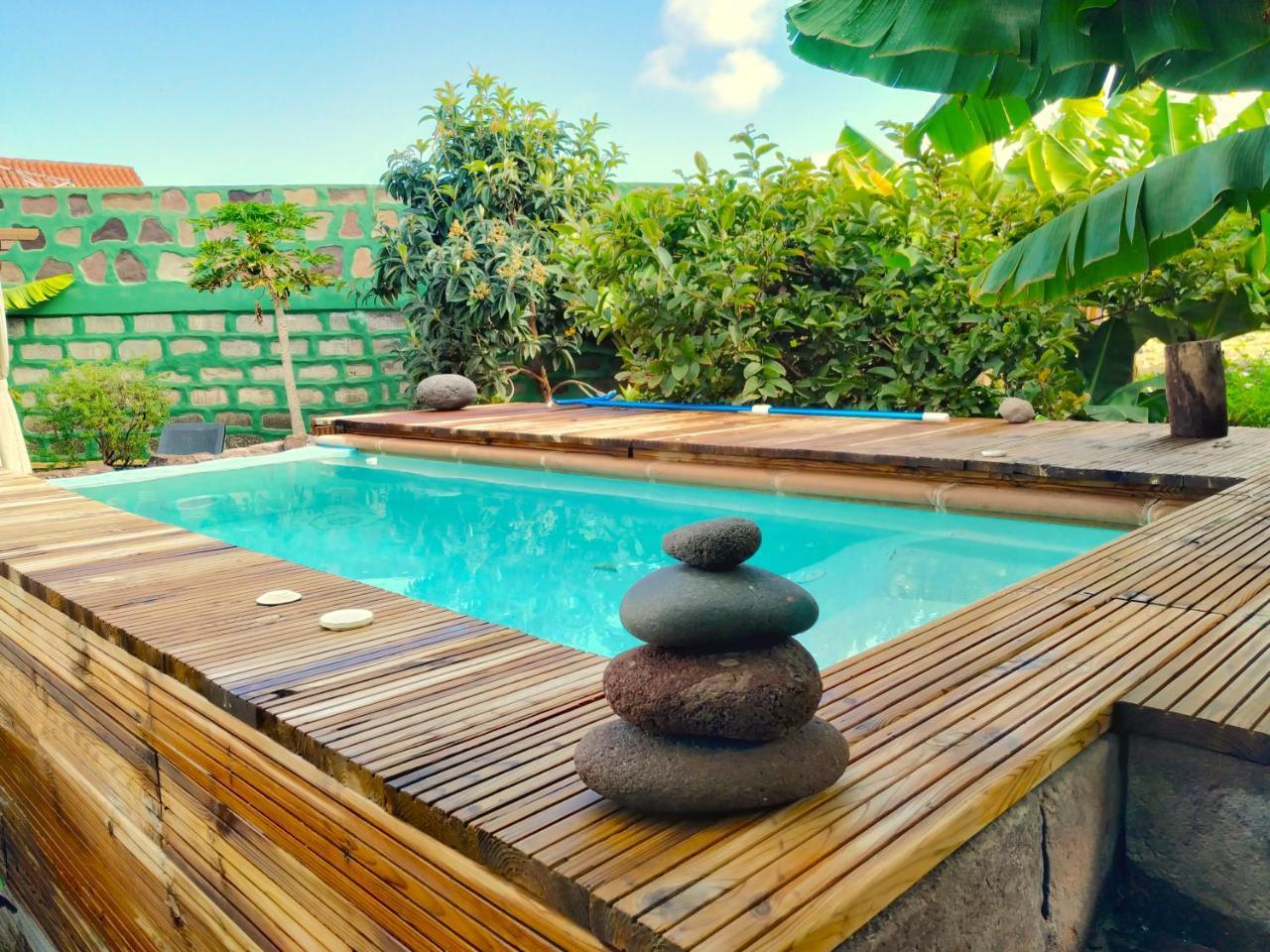 Villa Canaria Piscina Jacuzzi Jardin Santa Maria de Guia de Gran Canaria المظهر الخارجي الصورة