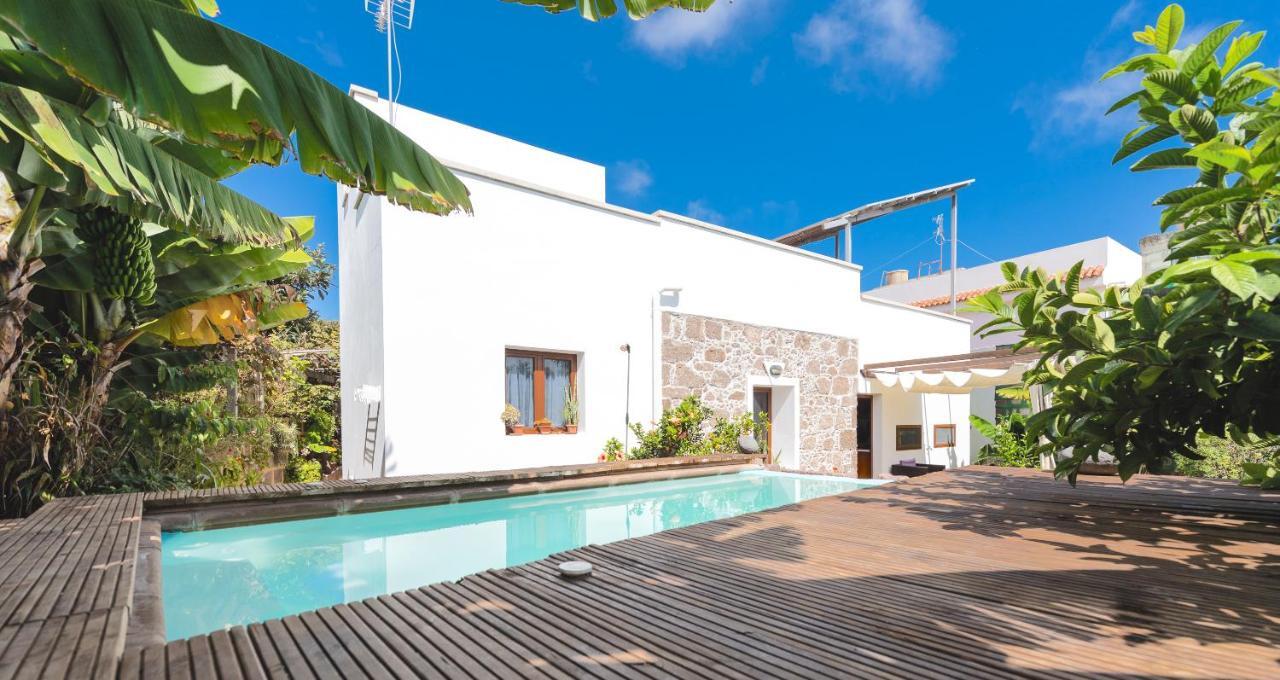 Villa Canaria Piscina Jacuzzi Jardin Santa Maria de Guia de Gran Canaria المظهر الخارجي الصورة